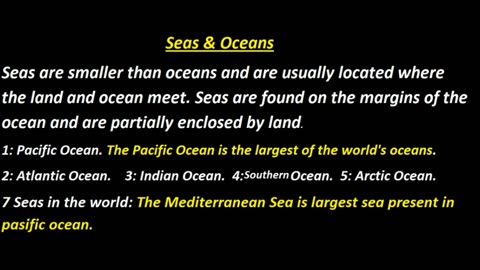 Different between sea and ocean