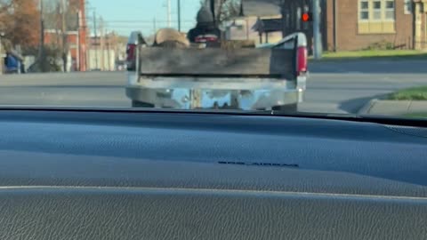 Lawnmower Hauls A Truck Bed Trailer