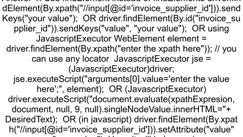 How to set quotvaluequot to input web element using selenium