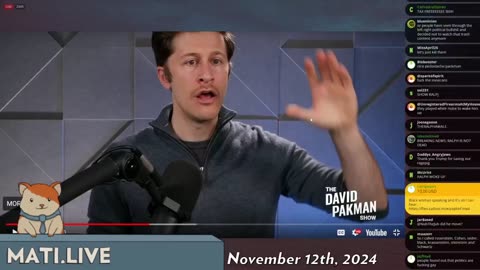 David Pakman whinges - Mad at the Internet (November 12, 2024)