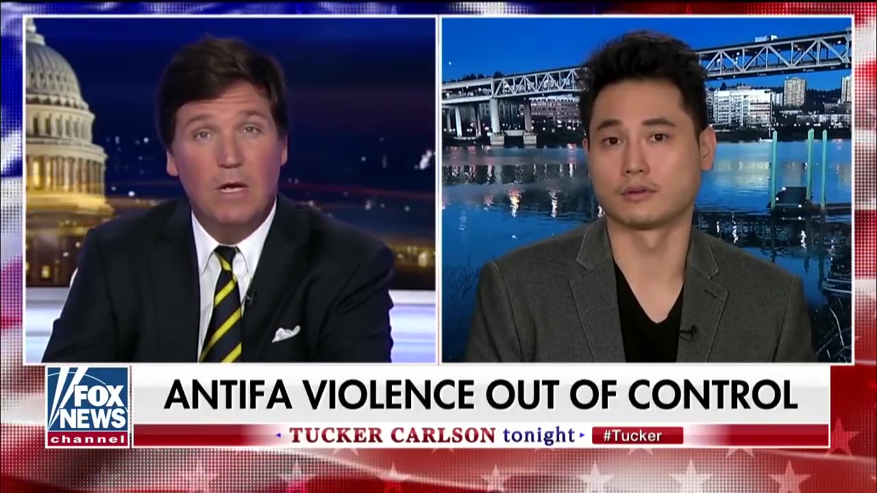 Oct 9 2018 Portland 1.1 Tucker Carlson talks about Antifa-BLM attack elderly Portland driver