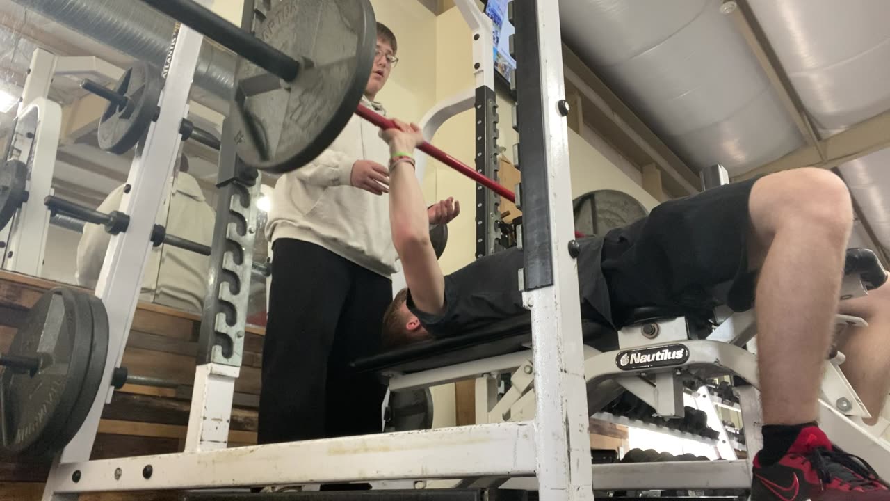 Benching 135 [Not my max]
