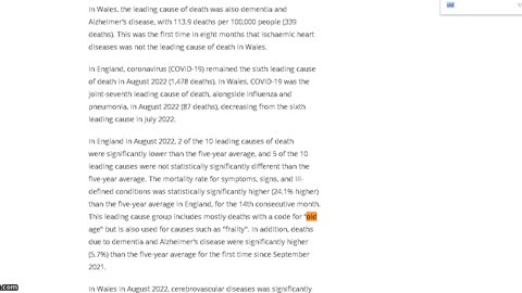 Finally somebody dies of old age