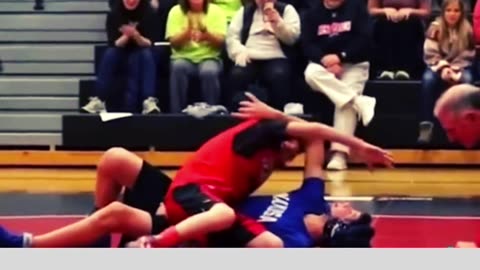 A special needs wrestler, wins the match!