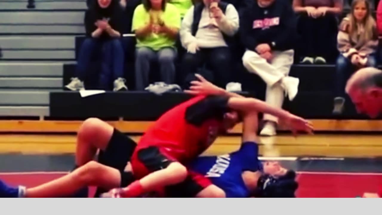 A special needs wrestler, wins the match!