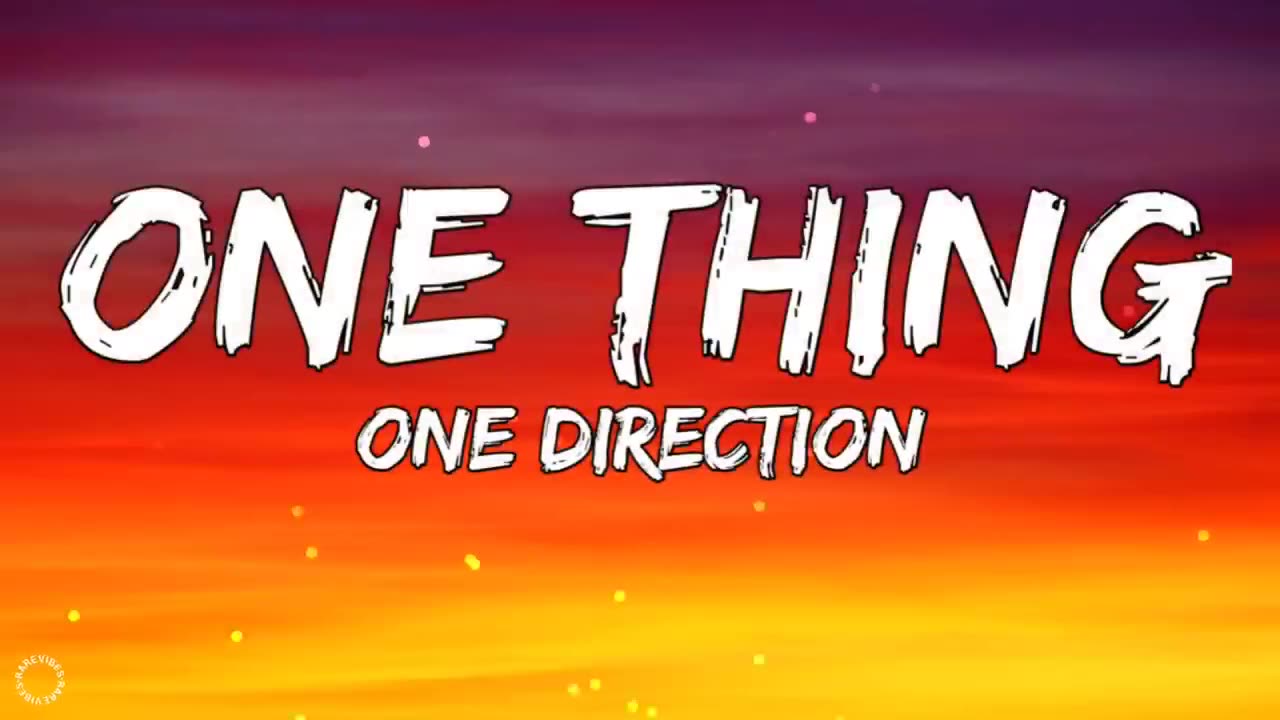 One Direction - One Thing (Lyrics Video)