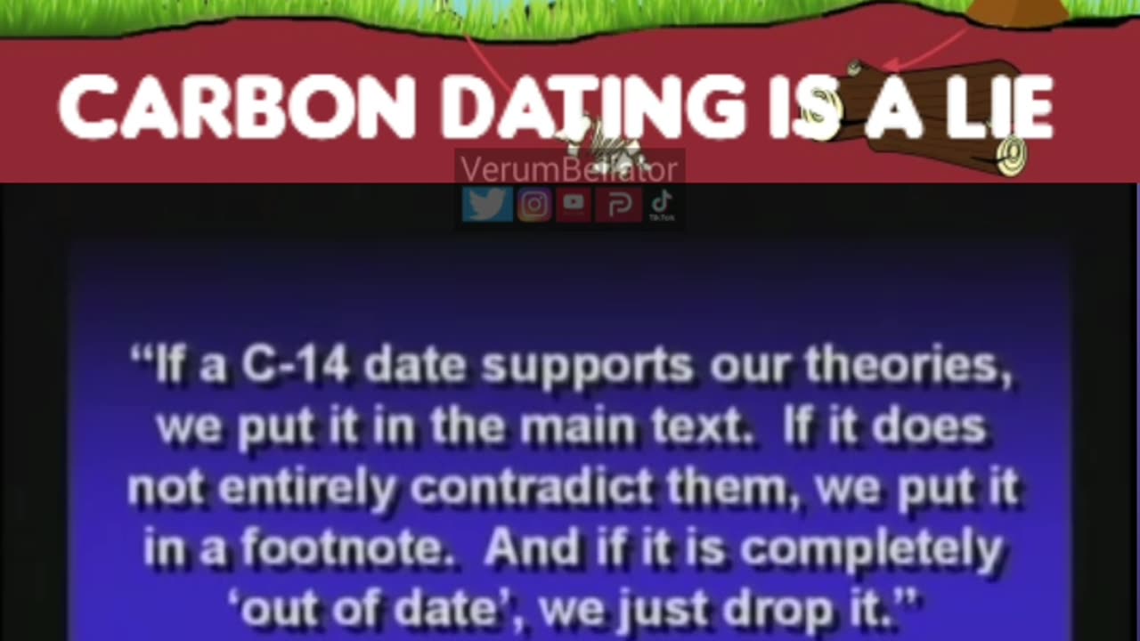 Carbon dating is a lie