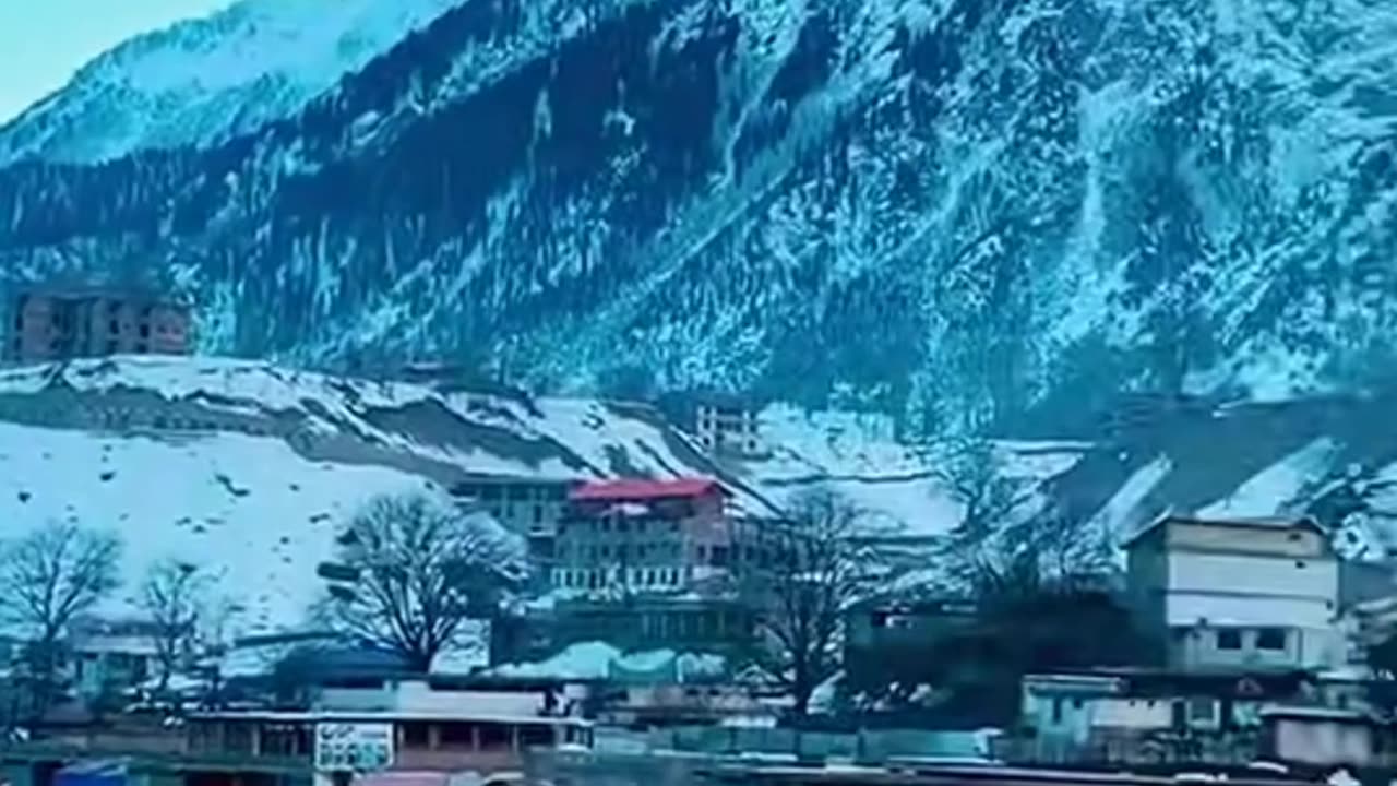 Mountain of Kalam Swat in Snowfall Season