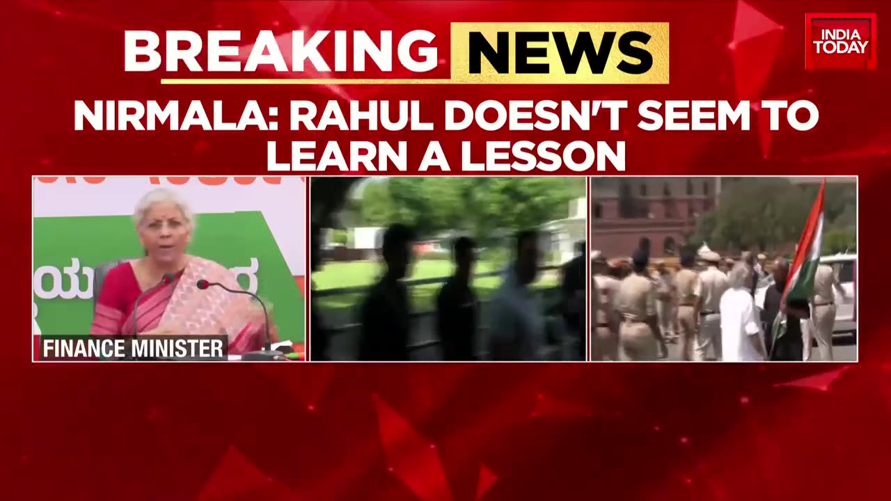 India news Rahul Doesn't Seem To Learn A Lesson: FM Nirmala Fires Fresh Salvo At Rahul Gandhi