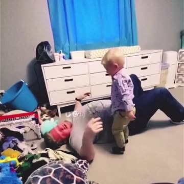 Funny Wrestling Son Vs Dad. Whos Gonna Win?