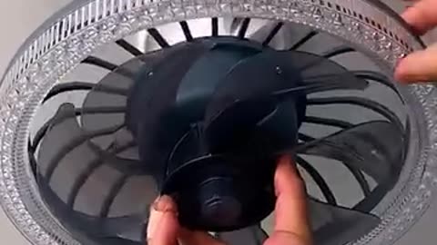 This invention can be used a light and an air fan all in one!