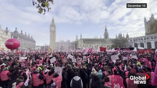 UK feeling effects of widespread industrial strikes