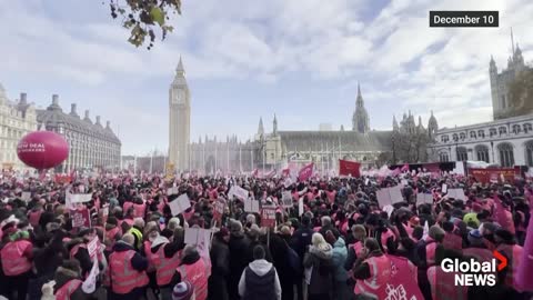 UK feeling effects of widespread industrial strikes