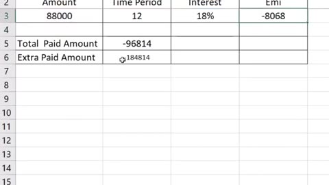 _kaise karte hai _emi calculate _how to _calculate _emi _excel_shorts _advanceexcel(720P_HD)