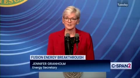 Granholm on Fusion energy. Buzzwords are go!