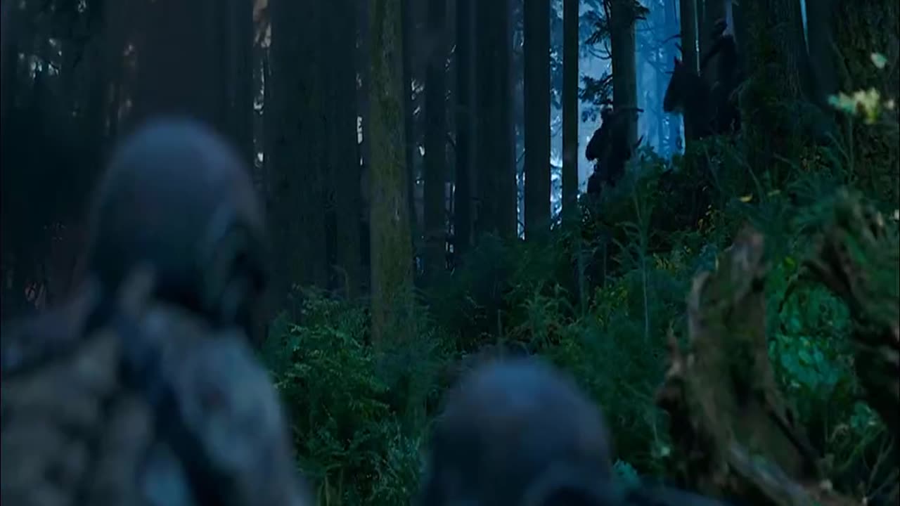 Horror war between humans and gorillas