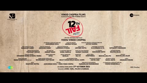 12th fail official trailer