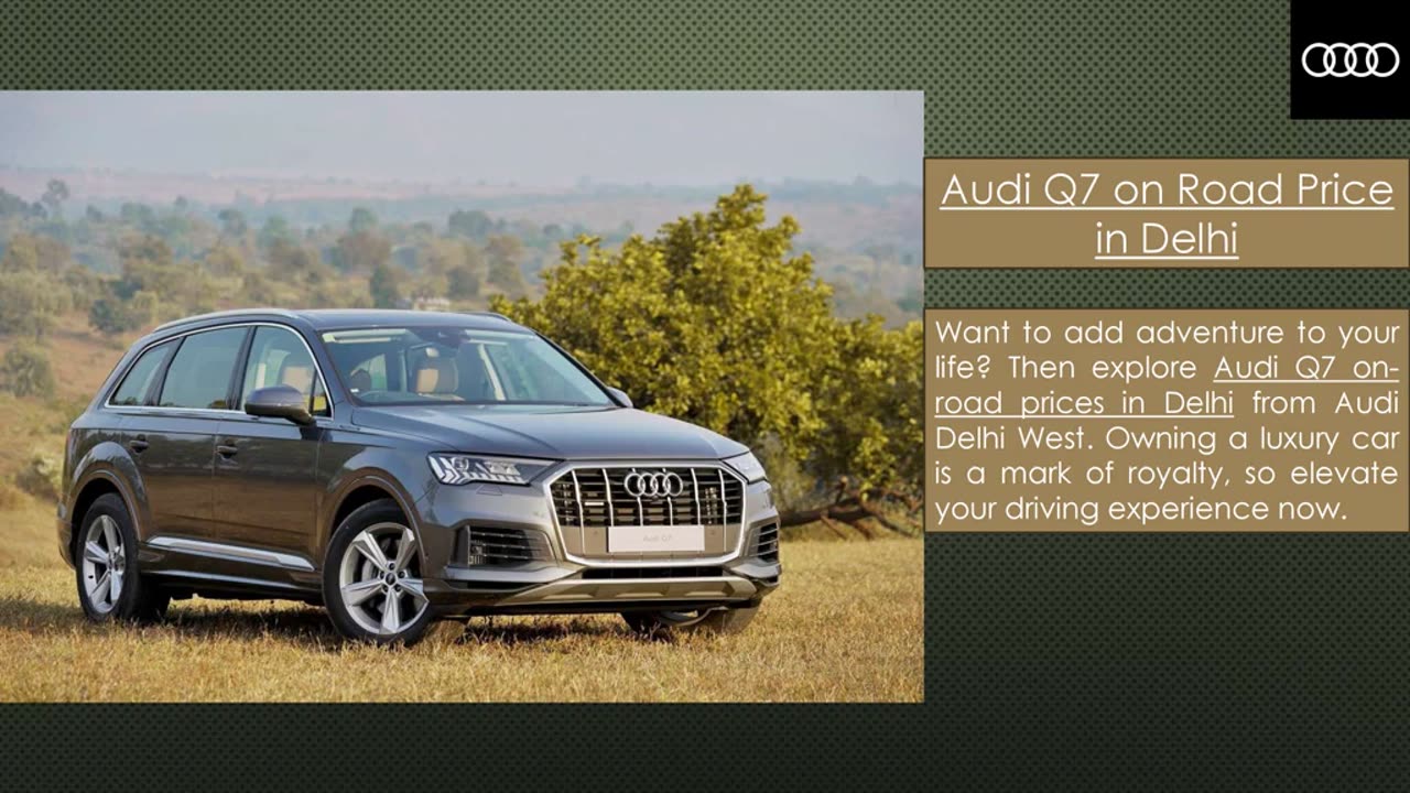 Audi Q7 on Road Price in Delhi