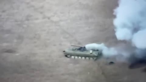 Russian BMP Hit By ATGM