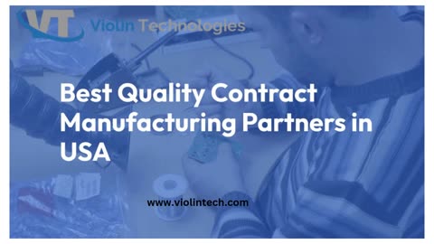 Certified Best Quality Contract Manufacturing Partners in USA