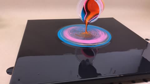 The Black Hole technique - Acrylic fluid art painting