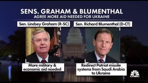 SENS. GRAHAM & BLUMENTHALAGREE MORE AID NEEDED FOR UKRAINE