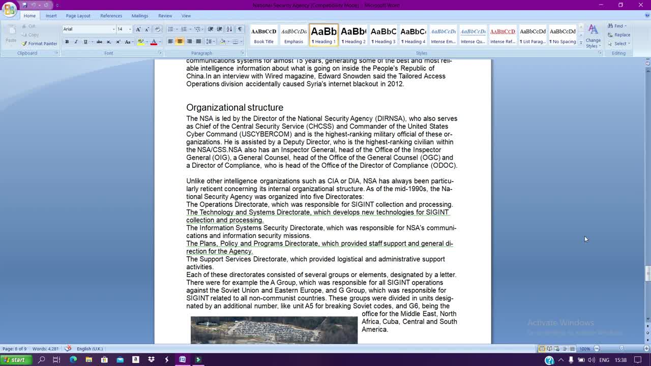 National Security Agency final video