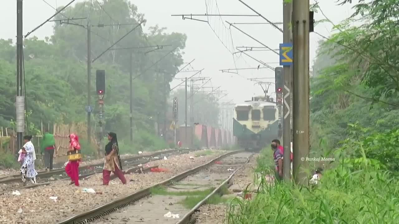 Don't Blame Railway for Accident | Crazy Man just Missed Hit by Train.