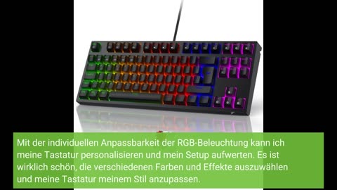 TECURS Gaming Keyboard Mechanical - RGB PC Aluminium Keyboard
