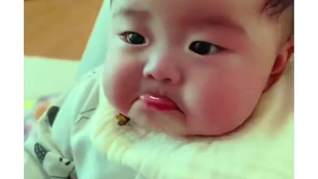 Cute baby expression