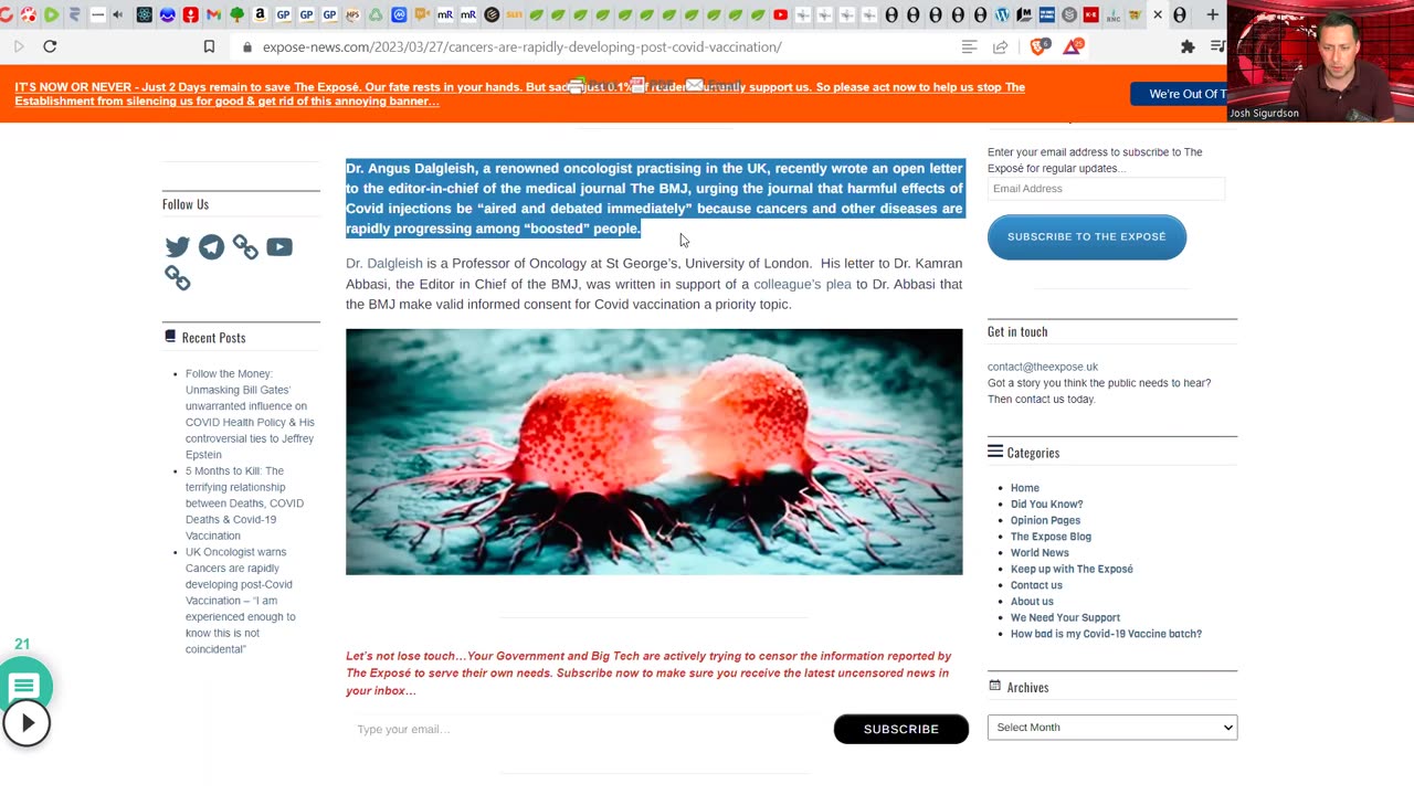 VAX CAUSES CANCER TO SKYROCKET! - Scientists WARN Of Obvious Correlation!
