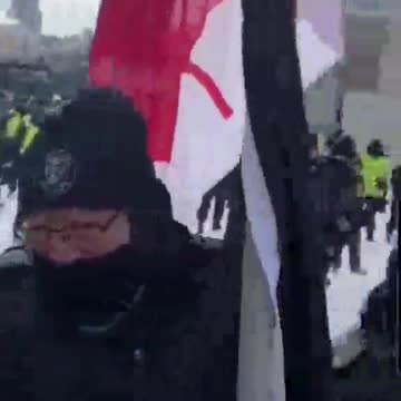 Police are attempting to move in on the protestors