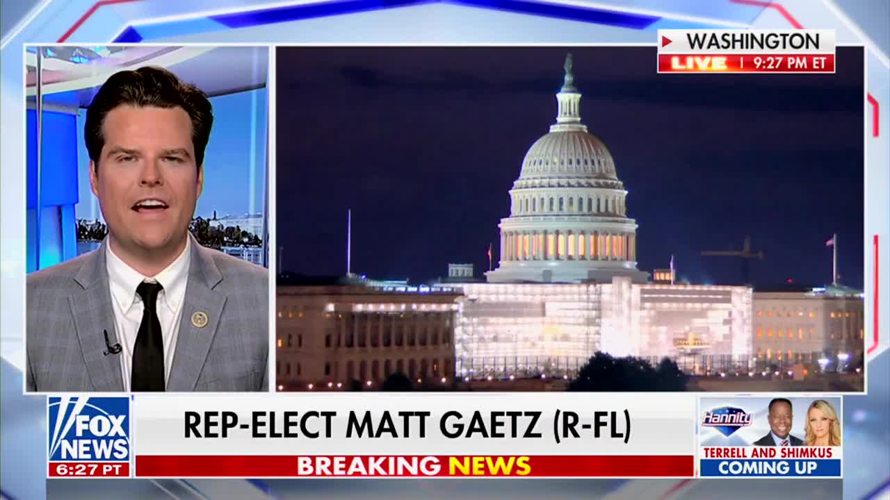 GAETZ: We Must Bring Change to Congress for the American People