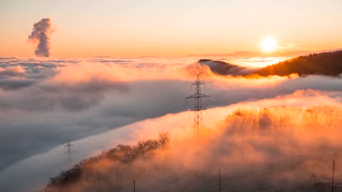 Sunrise Fog Sea Of Fog