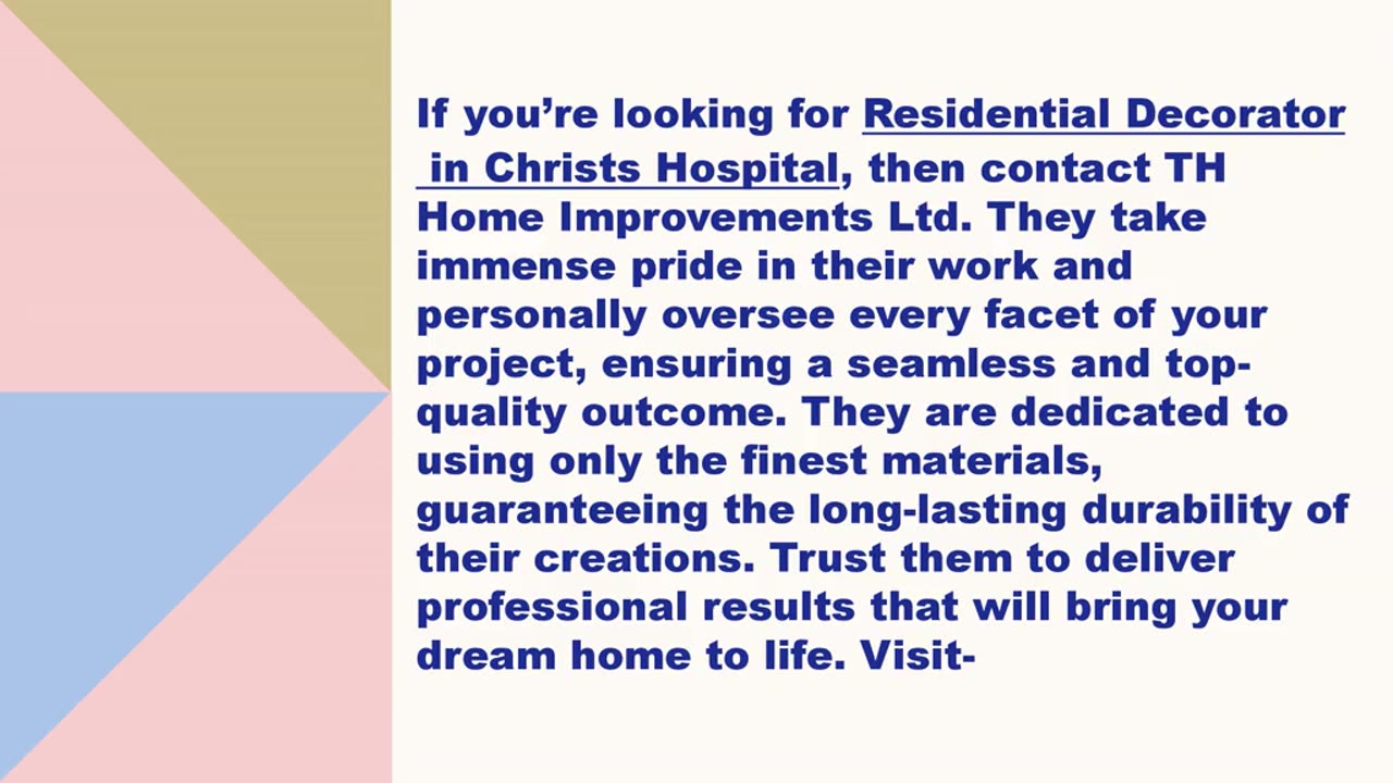 Best Residential Decorator in Christs Hospital