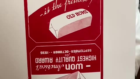 Howard printed a large cut of an advertisement for the Old Home Bread Company.