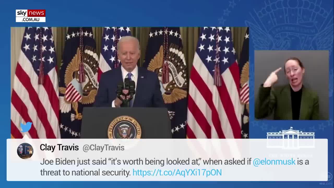 Clueless' Joe Biden 'panics' after Elon Musk question