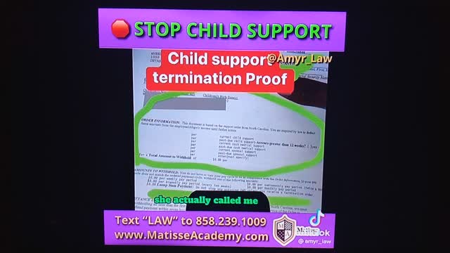 TERMINATE CHILD SUPPORT.- ENDURE THESE LAST DAYZ!...