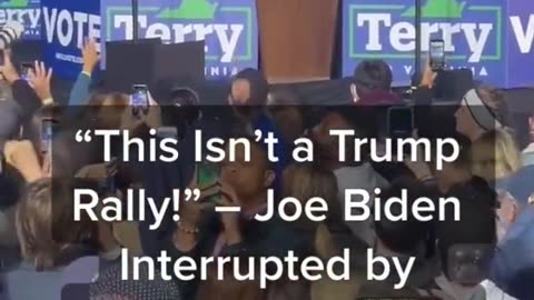 We love Trump at Biden speech.