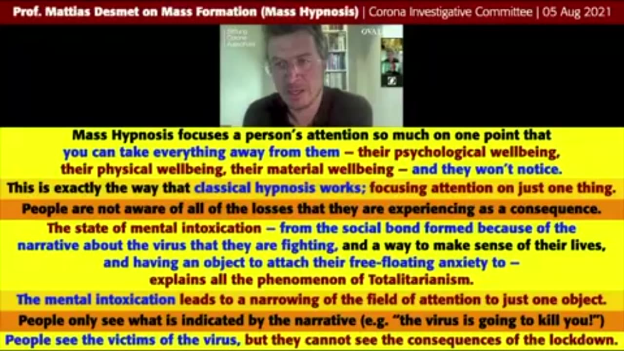 With MASS HYPNOSIS, you can take everything away from people, and they don't notice, Mattias Desmet