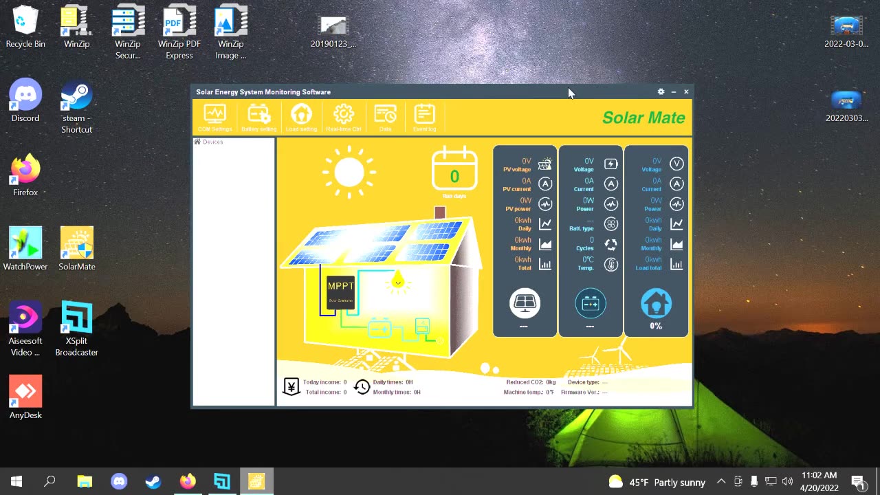 IPANDEE SolarMate Charge Controller Monitoring Software