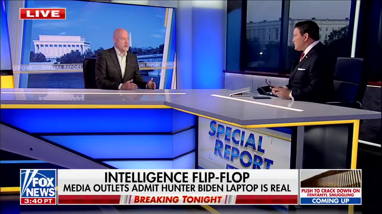 Brett Baier calls out one of the CIA scumbags who lied & said the Hunter Biden laptop was fake