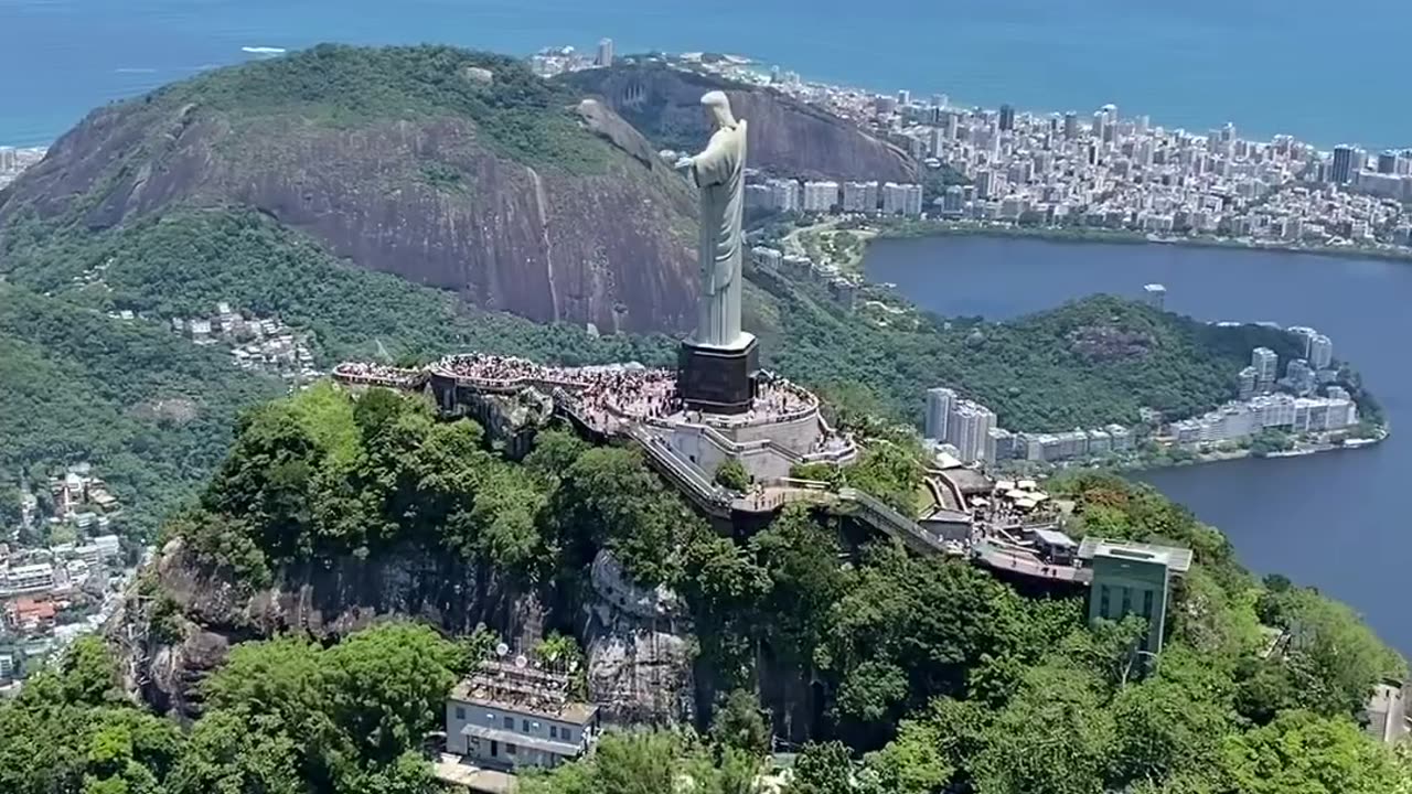 FLYING OVER RIO DE JANEIRO BRAZIL