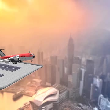 Helicopter and Aeroplane landing on 3D Features and Graphics