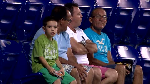 kid dances on miami marlins cam