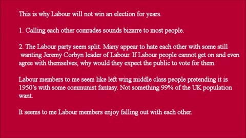 This is why Labour will not win an election for years #Labour