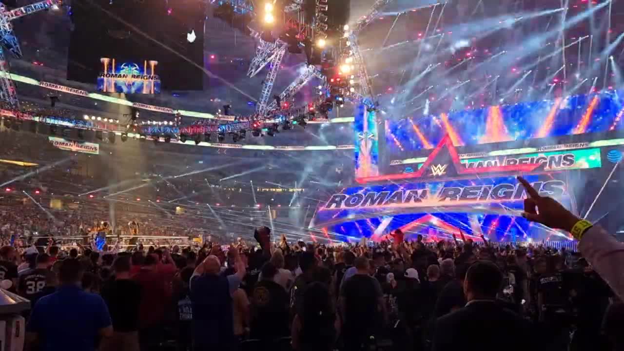 roman reigns entrance wrestlemania 38 (part 2)