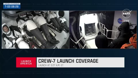 NASA's SpaceX Crew 7 Launch Official NASA