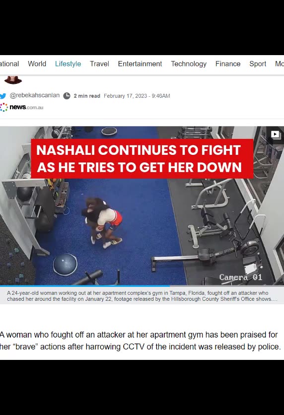 Harrowing Video Shows Florida Woman Fighting Off Attacker In Gym