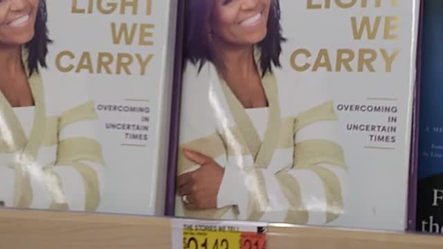 Political Grifting Books at Walmart - Michelle Obama, Mike Pence, Neverending Pandering